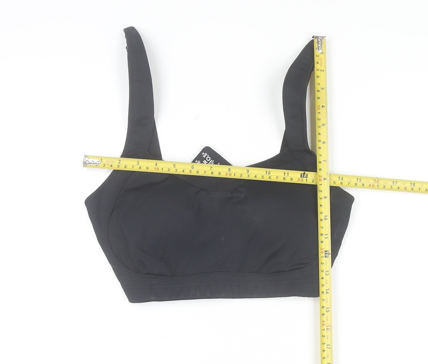 USA Pro Women’s Black 36DD Sports Bra High Support Nylon Blend