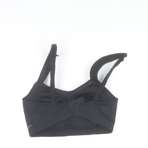 USA Pro Women’s Black 36DD Sports Bra High Support Nylon Blend