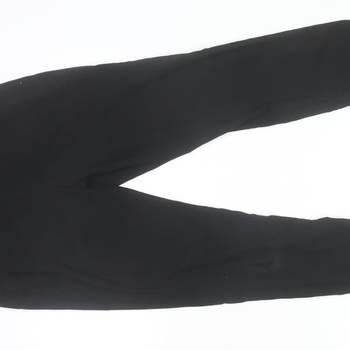 Marks and Spencer Womens Black Size 10 Regular Straight Leg Trousers