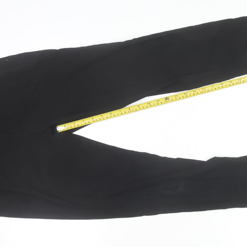 Marks and Spencer Womens Black Size 10 Regular Straight Leg Trousers
