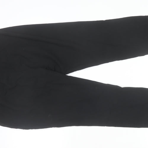 Marks and Spencer Womens Black Size 10 Regular Straight Leg Trousers