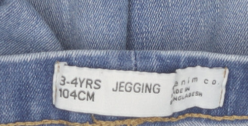 denim co. Girls Blue Jegging Jeans 3-4 Years Stretch Denim Casual