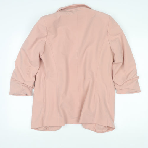Pieces Women’s Pink L Blazer Jacket Mid-Length Regular Fit