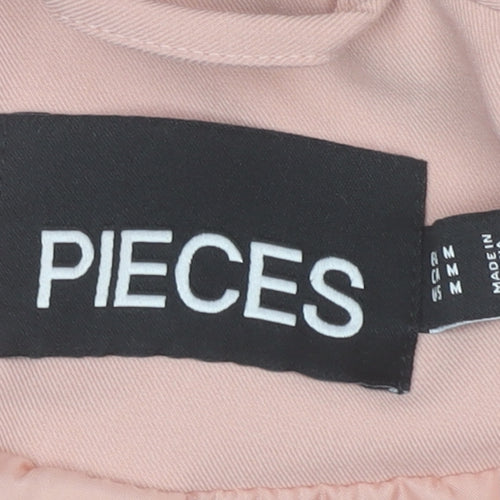 Pieces Women’s Pink L Blazer Jacket Mid-Length Regular Fit
