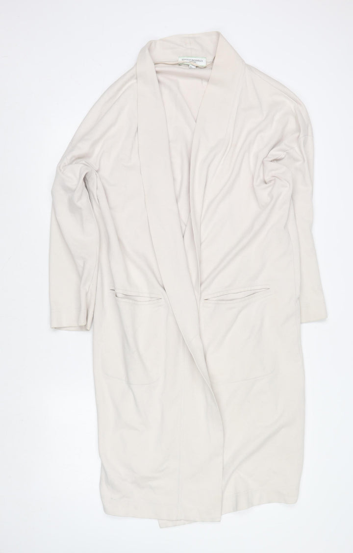 Carolyn Donnelly Women’s Beige Cotton Long Sleeve Cardigan L