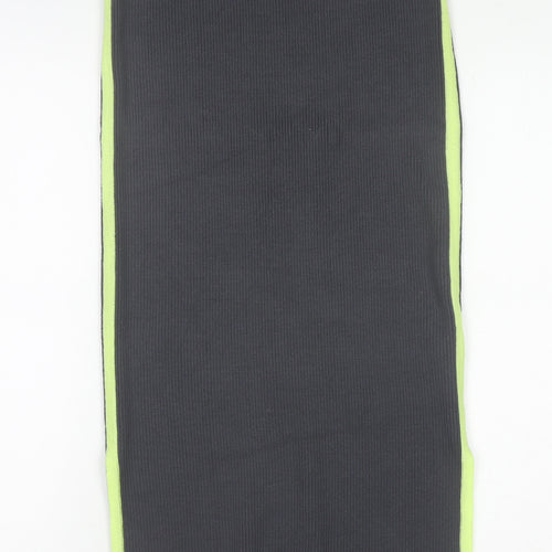 Anthropologie Women's Grey Ribbed Knit Midi Pencil Skirt Size S