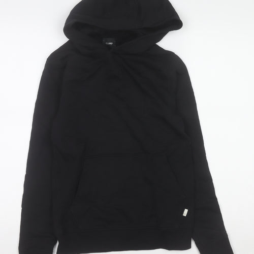 River Island Womens Black XS Pullover Hoodie 100% Cotton