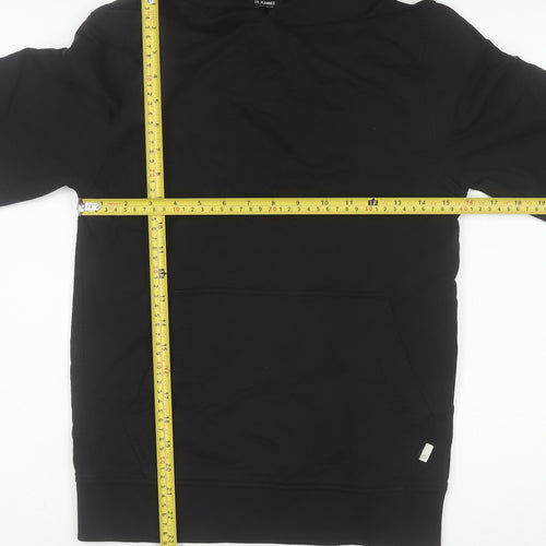 River Island Womens Black XS Pullover Hoodie 100% Cotton