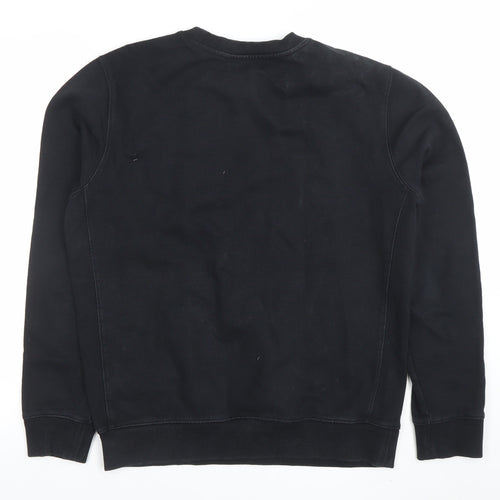 Calvin Klein Jeans Men’s Black Slim Fit Cotton Sweatshirt L