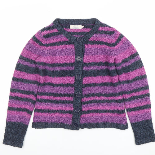 Honor Millburn Women's Multicoloured Striped Cardigan M 14-16 Knit