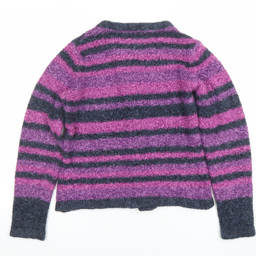Honor Millburn Women's Multicoloured Striped Cardigan M 14-16 Knit