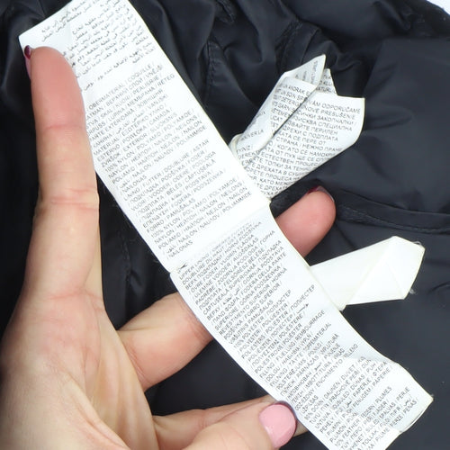 Puma Women's Black Size 12 Hooded Puffer Jacket Coat