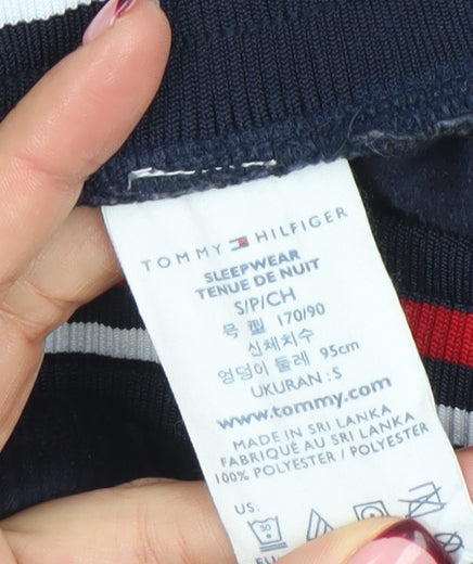 Tommy Hilfiger Men's Blue Velour Lounge Pants Size S