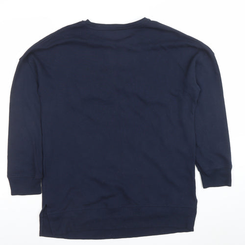 Tommy Hilfiger Mens Navy Lounge Top M Long Sleeve Cotton Blend