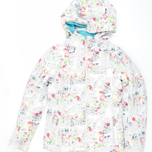 Wed'ze Womens Multicoloured Ski Jacket S Hooded Insulated Winter Coat