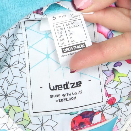 Wed'ze Womens Multicoloured Ski Jacket S Hooded Insulated Winter Coat