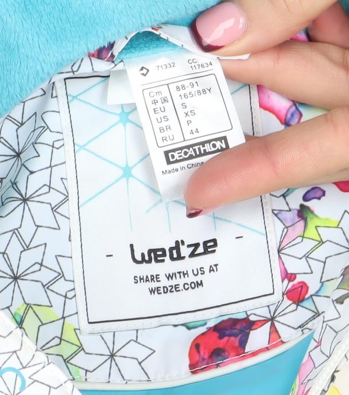 Wed'ze Womens Multicoloured Ski Jacket S Hooded Insulated Winter Coat