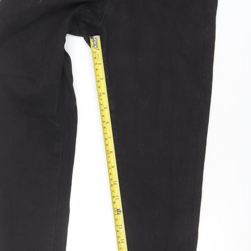 Denim Co Women's Black Skinny Jeans Size 12 Stretch Mid Rise