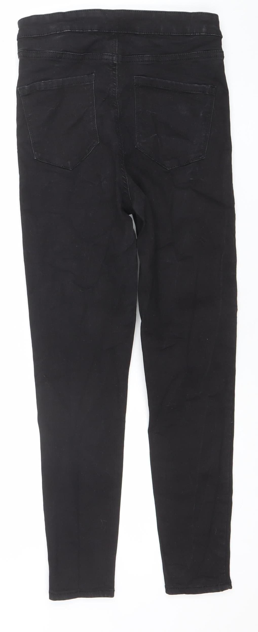 Denim Co Women's Black Skinny Jeans Size 12 Stretch Mid Rise