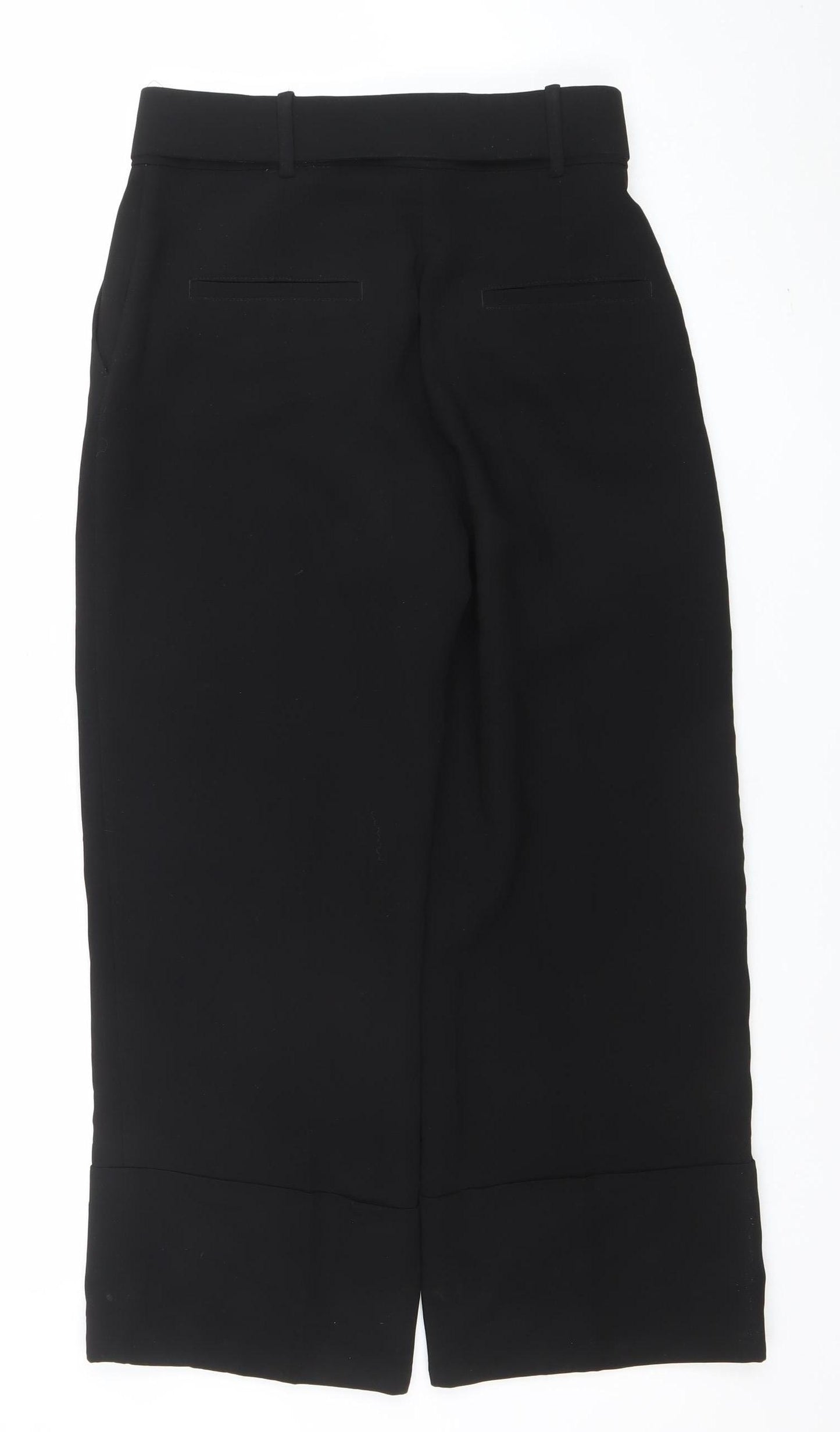 Mango Women's Black Size 10 Slim Fit Belted Dress Pants