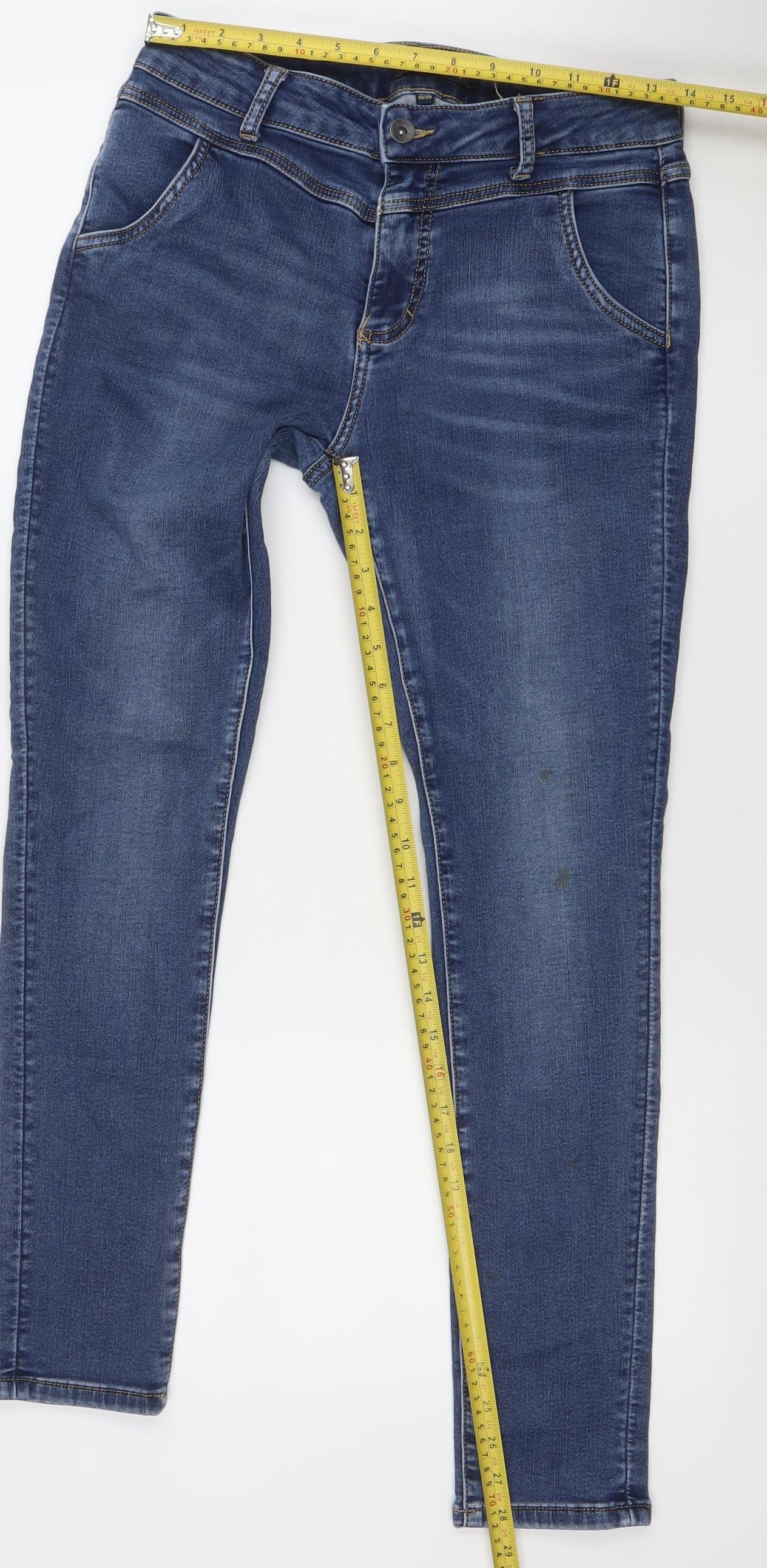 Texil3 Women's Blue Skinny Stretch Jeans Size M 30in