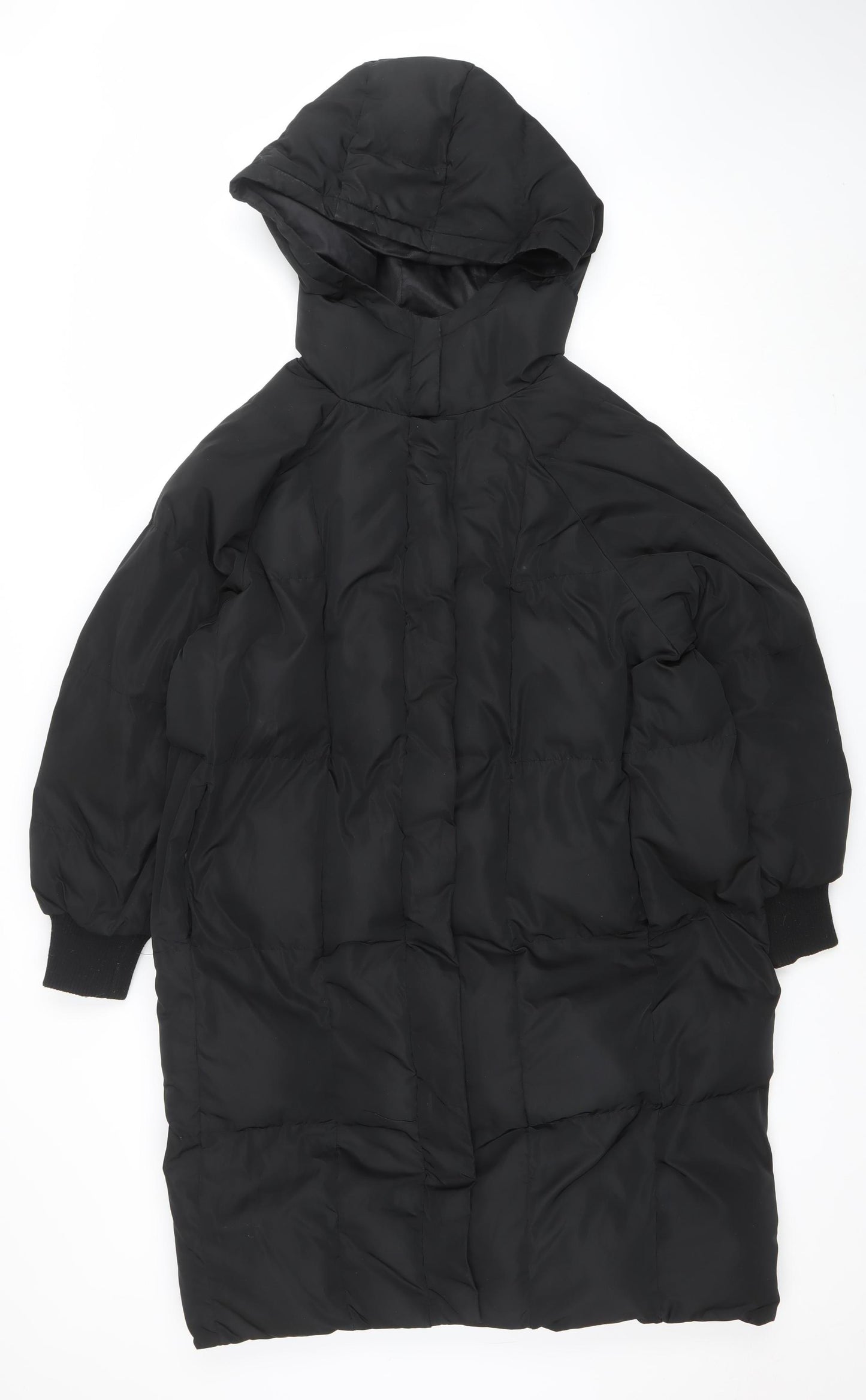Sleepy Bunny Women’s Black Hooded Puffer Jacket Size M