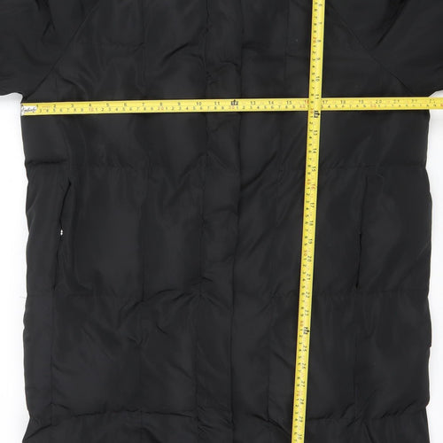 Sleepy Bunny Women’s Black Hooded Puffer Jacket Size M