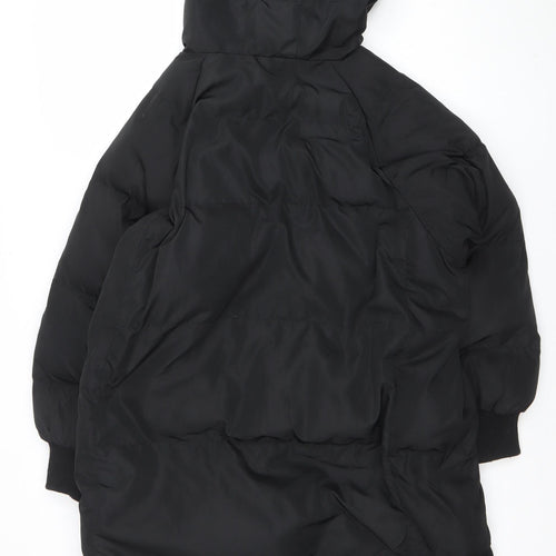 Sleepy Bunny Women’s Black Hooded Puffer Jacket Size M