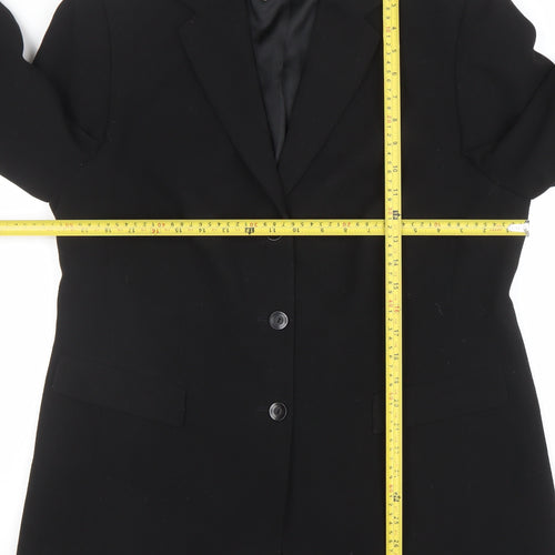 Gerry Weber Women's Black Size 16 Classic Single-Breasted Blazer