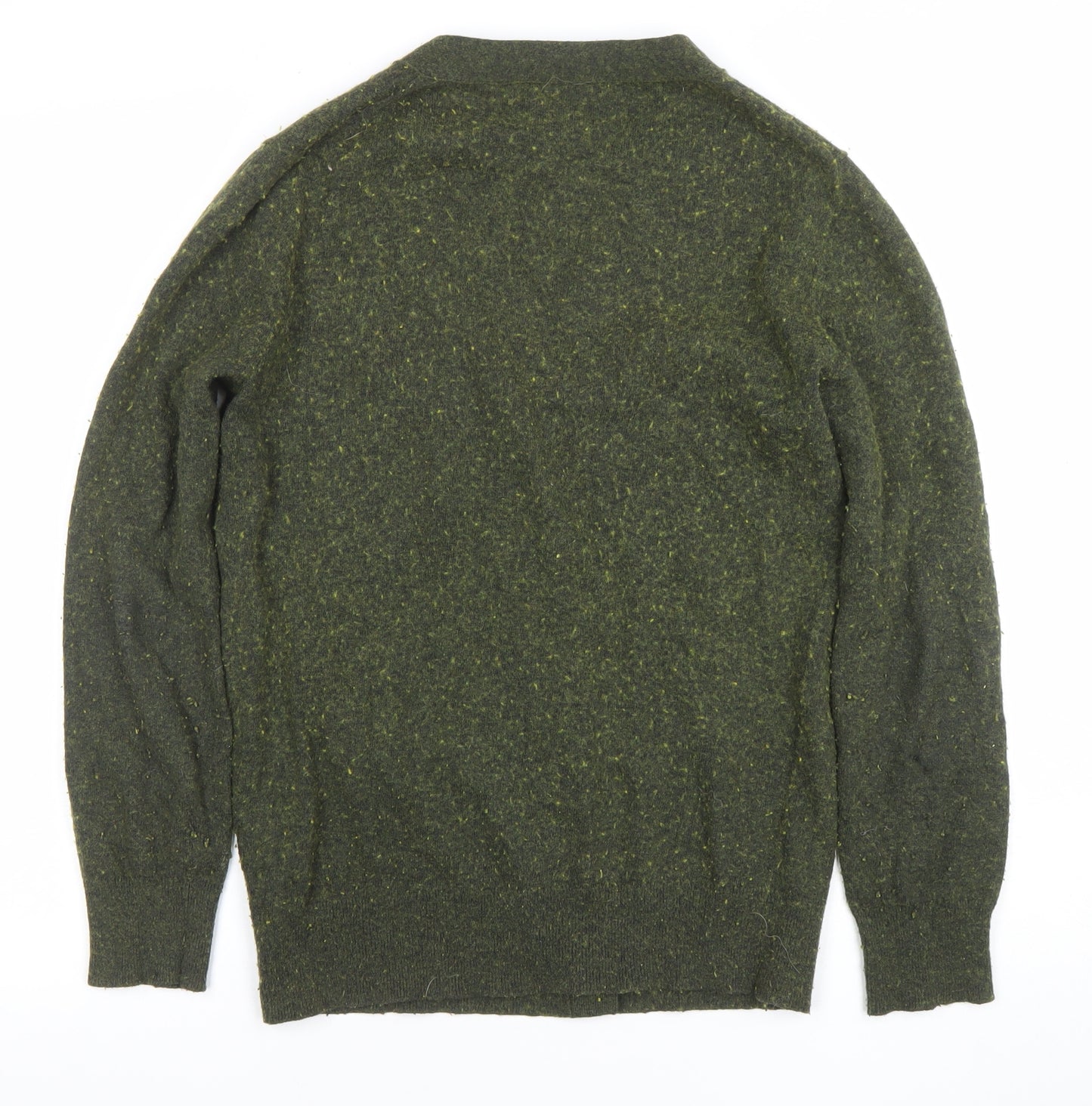 J.Crew Mercantile Women's Green Wool Blend V-Neck Cardigan M