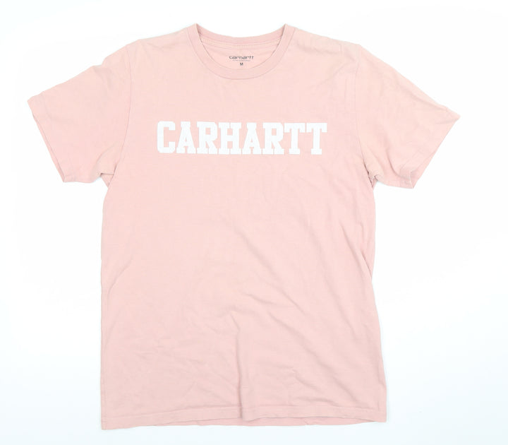 Carhartt Men’s Pink Cotton Logo Crew Neck Short Sleeve T-Shirt M