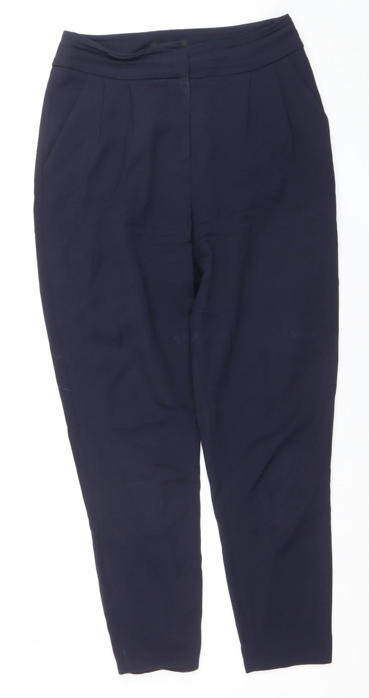 Austin Reed Women's Navy Blue Wool Tailored Work Trousers Size 8