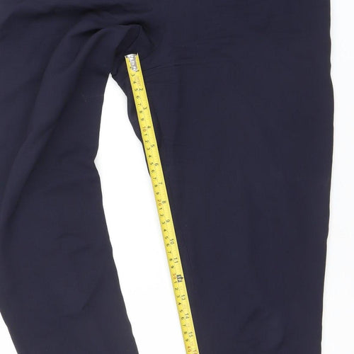 Austin Reed Women's Navy Blue Wool Tailored Work Trousers Size 8