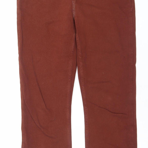 Mint Velvet Women Brown Straight Corduroy Jeans Size 10 Regular