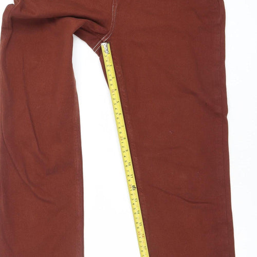 Mint Velvet Women Brown Straight Corduroy Jeans Size 10 Regular