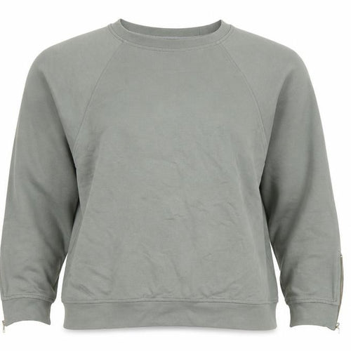 Sosandar Women’s Grey Size 12 Cotton Blend Crew Neck Sweatshirt