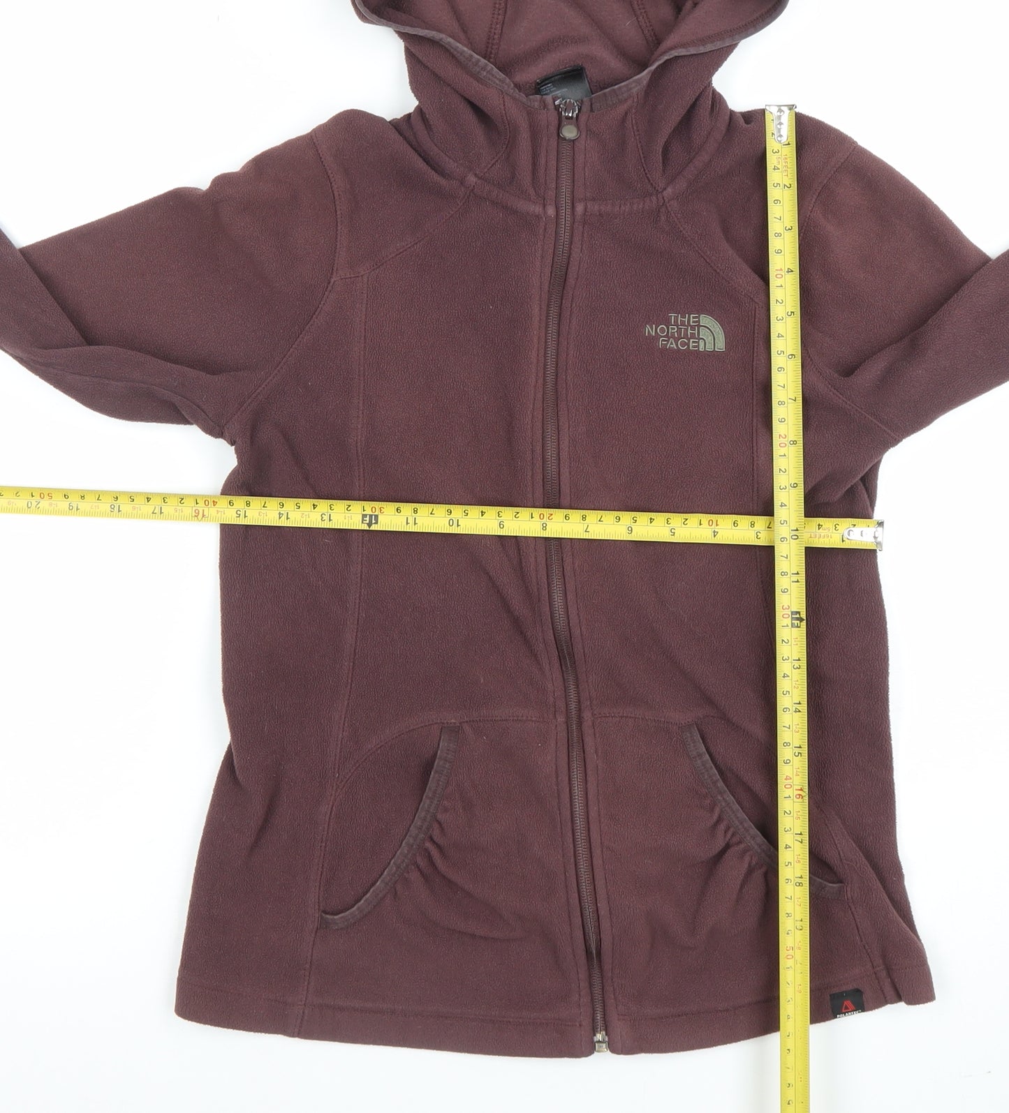The North Face Women’s Brown Fleece Hooded Full Zip Jacket Size S