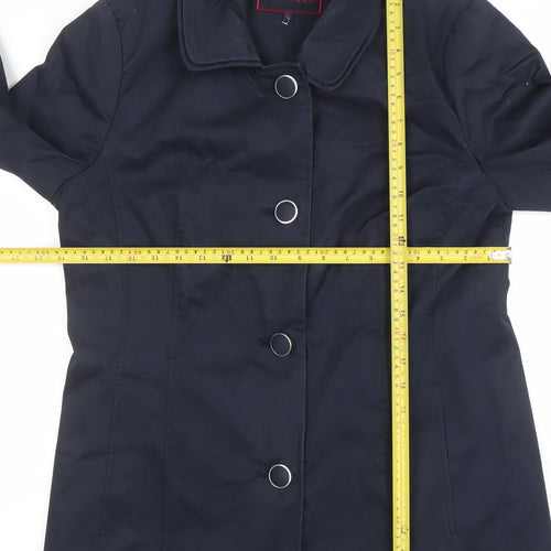 Marks and Spencer Per Una Navy Button Blazer Jacket Women's Size 14