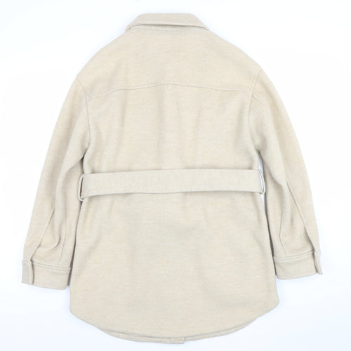 Marks and Spencer Womens Beige Belted Twill Jacket Size 8
