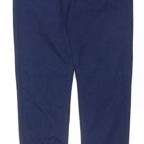 Baker by Ted Baker Girls Blue Skinny Stretch Jeans Age 13 Embroidered Zip Hem