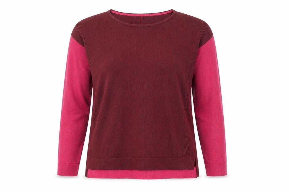 Wallis Women’s Red Long Sleeve Cotton Wool Blend Jumper Size 12