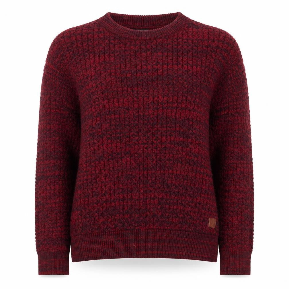 Front view of Next Women’s Red Chunky Knit Crew Neck Jumper, size S