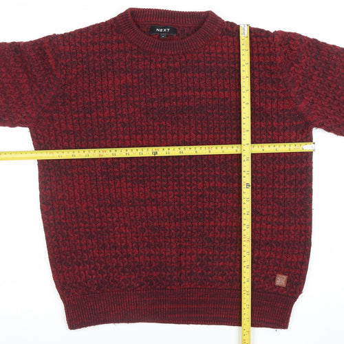 Next Women’s Red Chunky Knit Crew Neck Jumper Size S