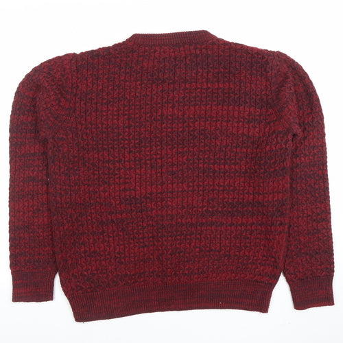 Next Women’s Red Chunky Knit Crew Neck Jumper Size S