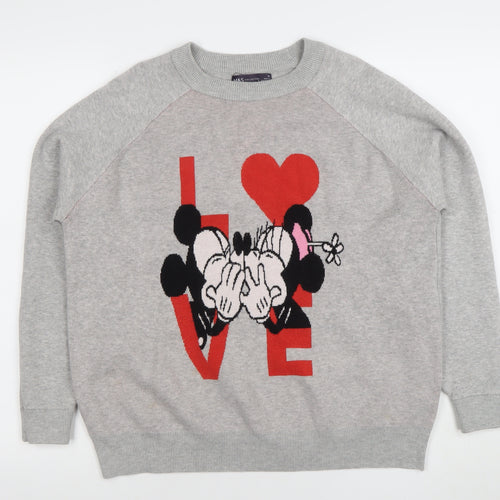 Marks and Spencer Women's Grey Disney Love Jumper M