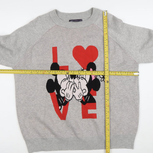 Marks and Spencer Women's Grey Disney Love Jumper M