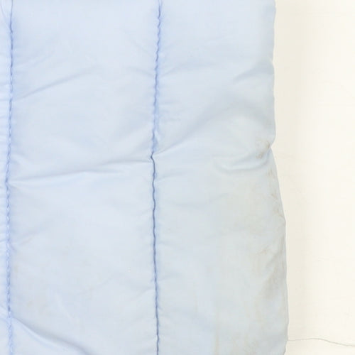 Dunnes Stores Women Blue Hooded Puffer Jacket Size 12