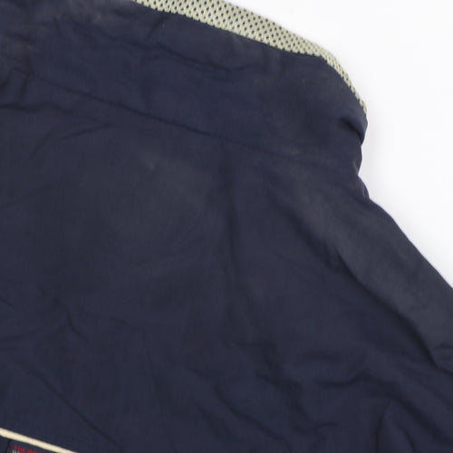 Ben Sherman Men's Blue Windbreaker Jacket M Full Zip Lightweight