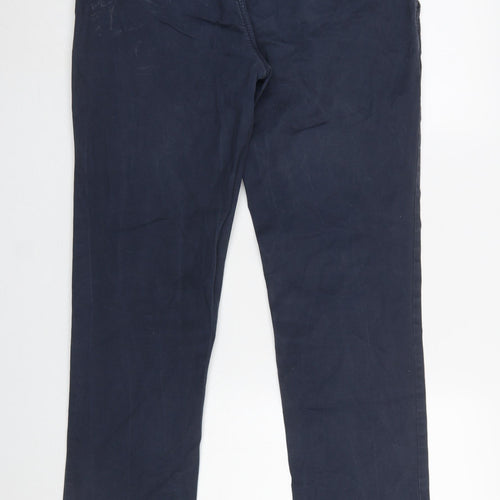 Selected Homme Men’s Blue Chino Trousers Size L 36x32 Regular Fit
