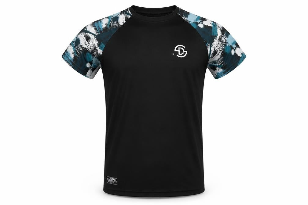 Diesel Boys Black Graphic Sleeve T-Shirt Age 15 Regular Fit